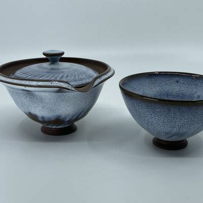 Water blue Shiboridashi set 160ml